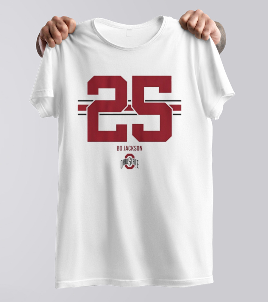 Bo Jackson 25 Ohio State Buckeyes NCAA Football T-Shirt