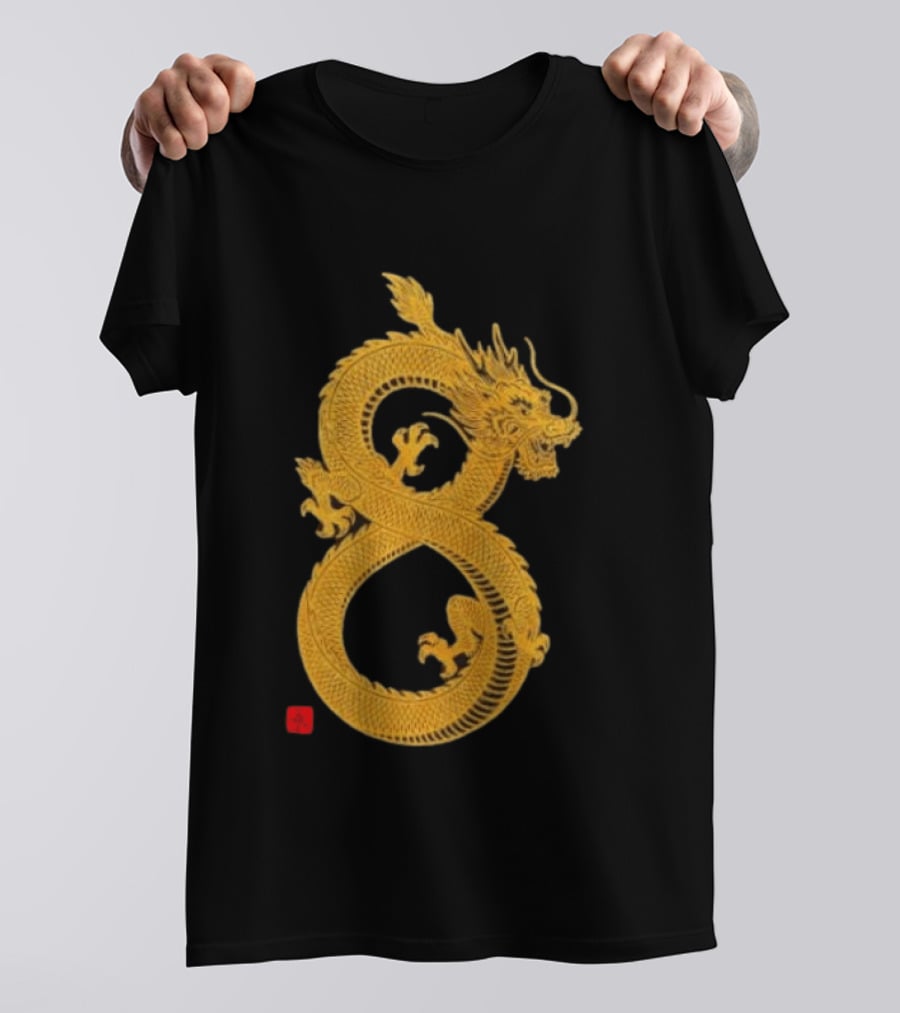 Infinity Dragon Of Fortune Mythical Serpent Symbol Asian Lore T-Shirt