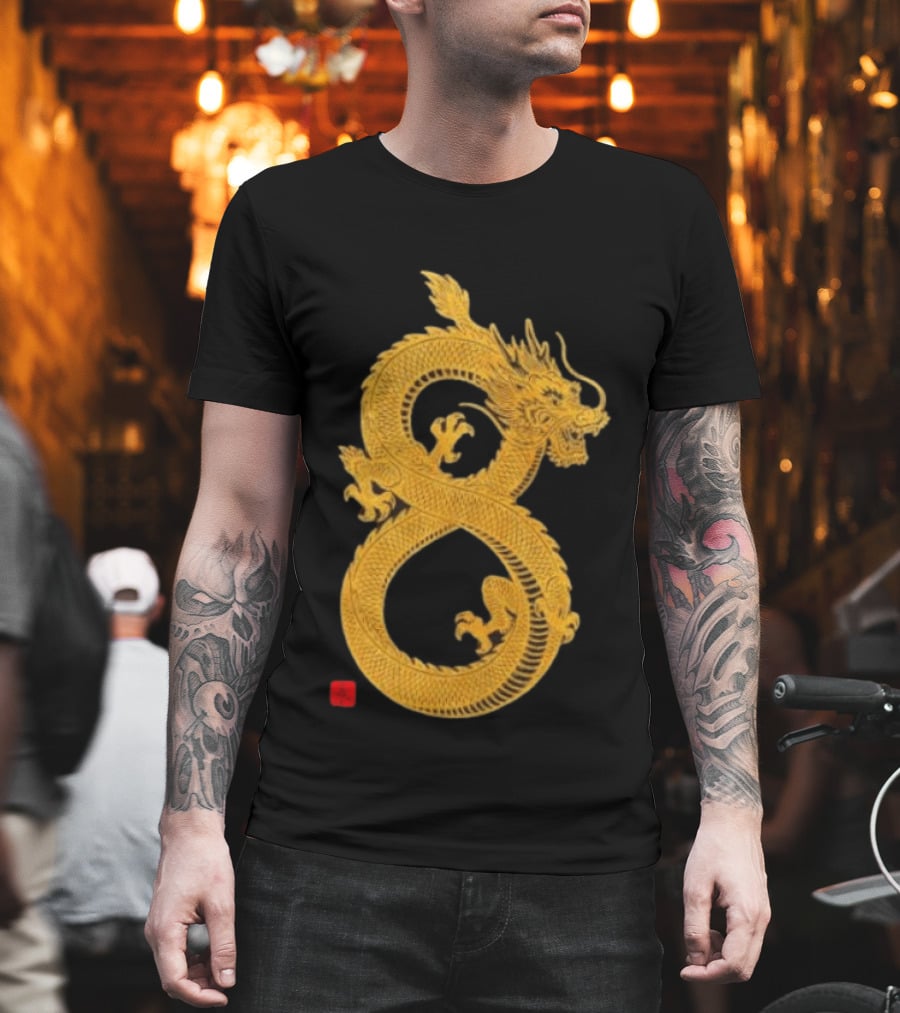 Infinity Dragon Of Fortune Mythical Serpent Symbol Asian Lore T-Shirt