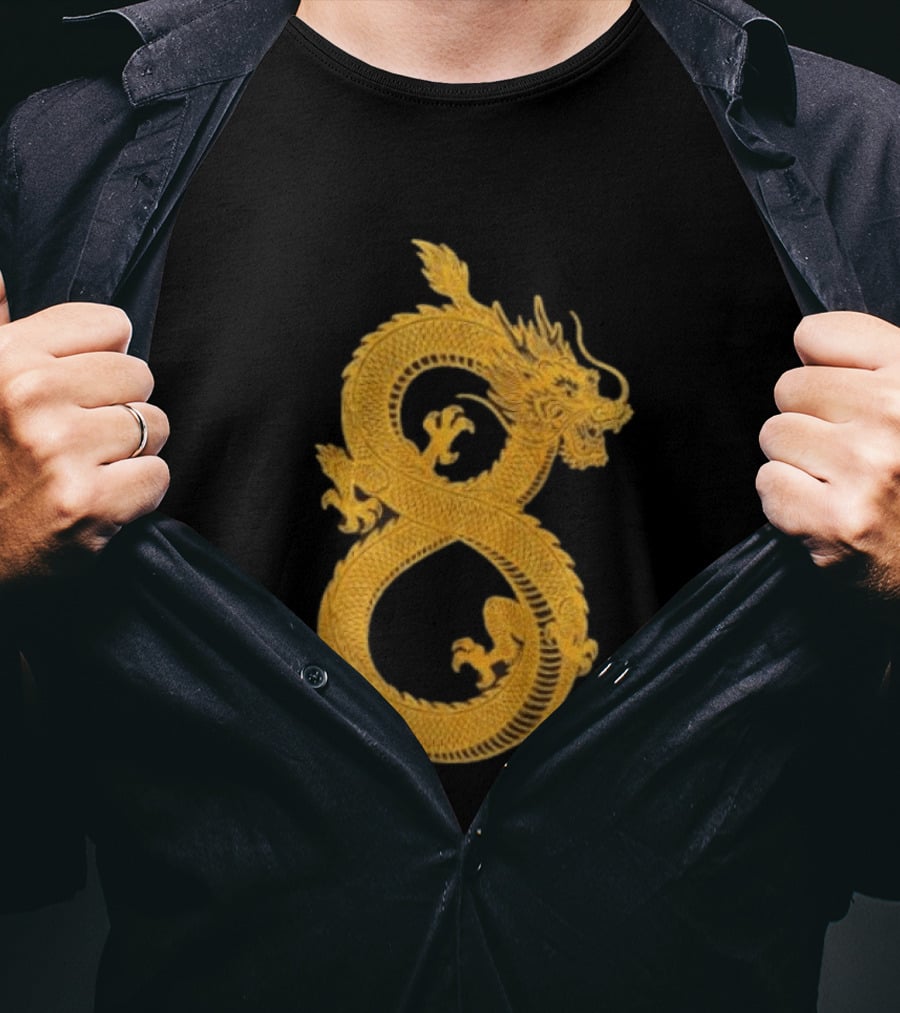 Infinity Dragon Of Fortune Mythical Serpent Symbol Asian Lore T-Shirt