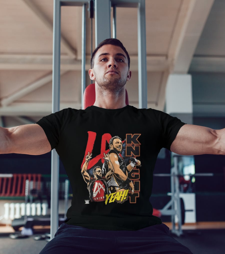 LA Knight WWE Yeah Vertical Name 2026 T-Shirt