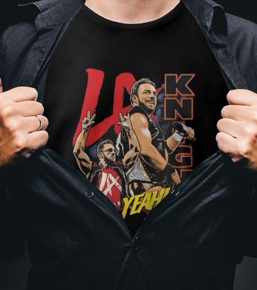 LA Knight WWE Yeah Vertical Name 2026 T-Shirt