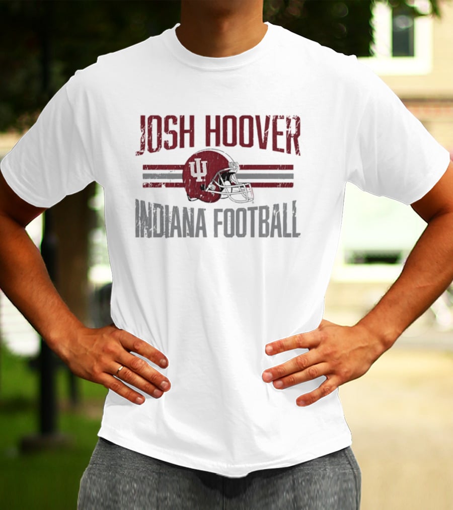 Josh Hoover Indiana Hoosiers Football NCAA Helmet Hero T-Shirt