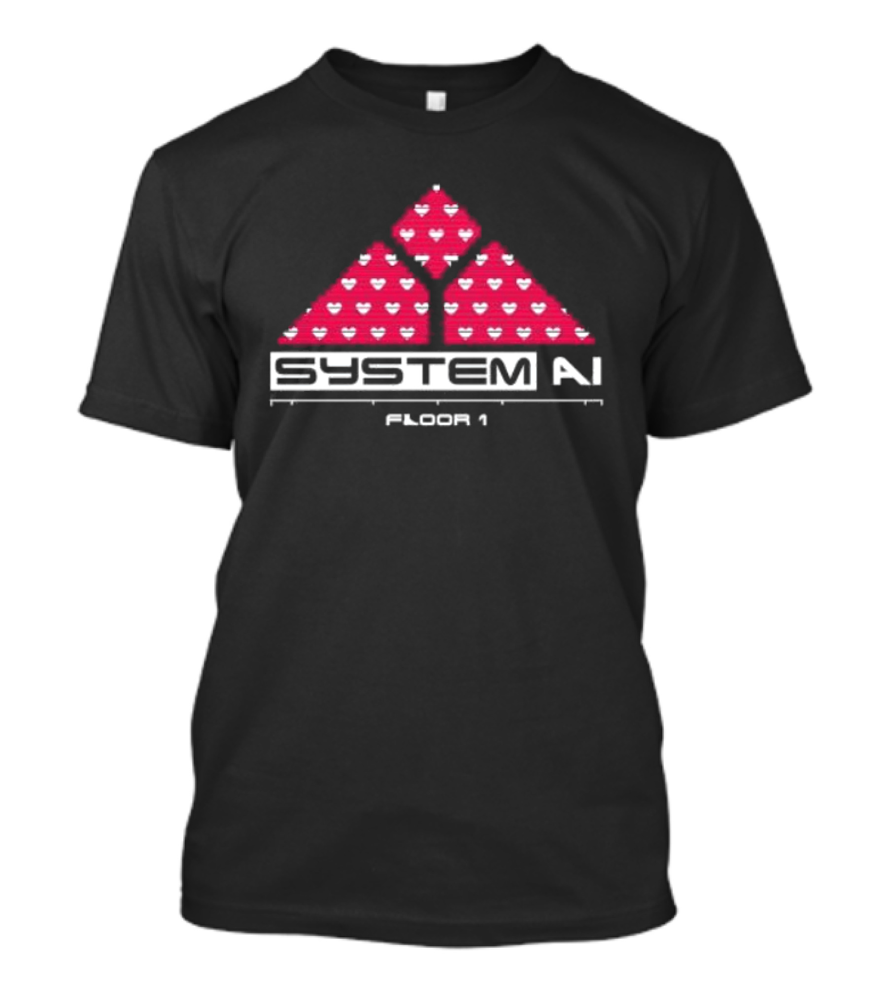 System AI Floor 1 Triangular Heart T-Shirt