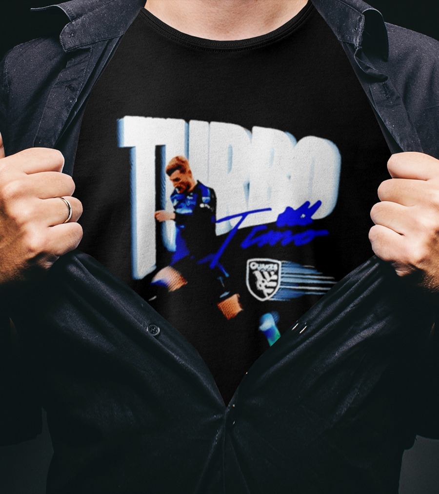Turbo Timo San Jose Earthquakes Soccer Player Promotion T-Shirt