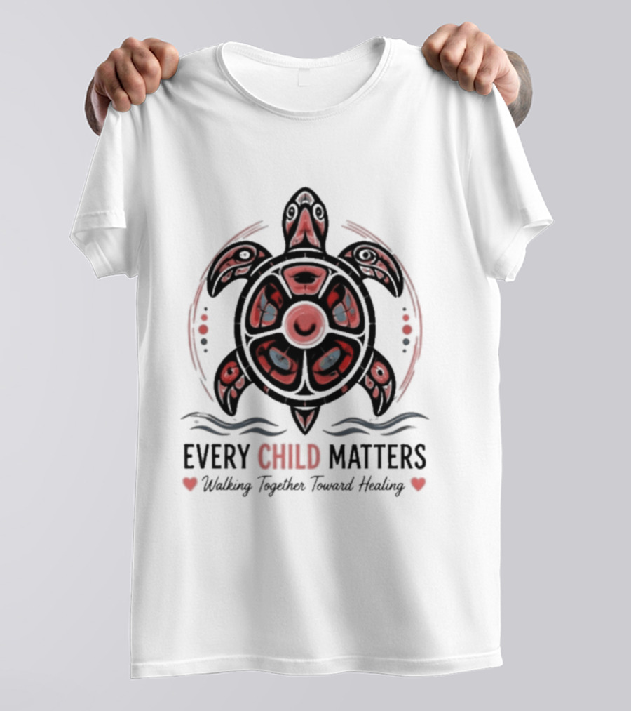 Every Child Matters Turtle Walking Together Toward Healing Indigenous T-Shirt