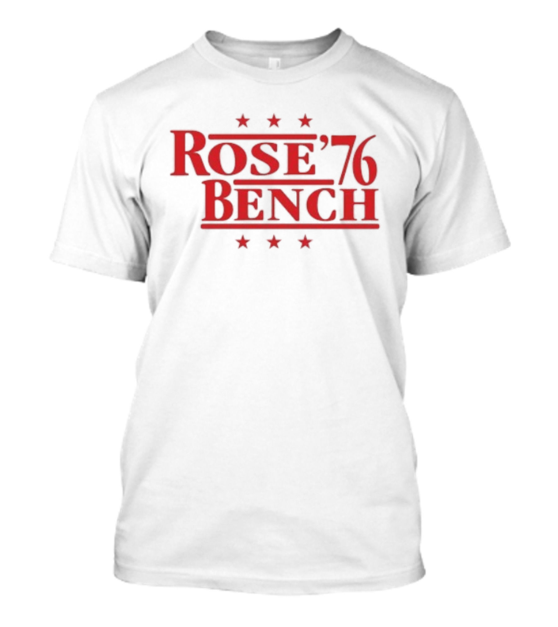 Rose Bench 76 Cincinnati Reds Baseball Stars T-Shirt