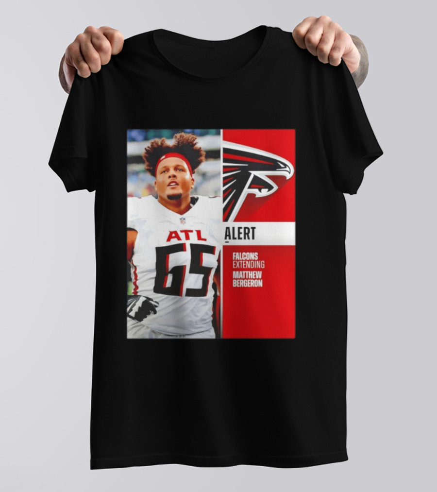 Atlanta Alert Falcons Extending Matthew Bergeron 2026 Season T-Shirt