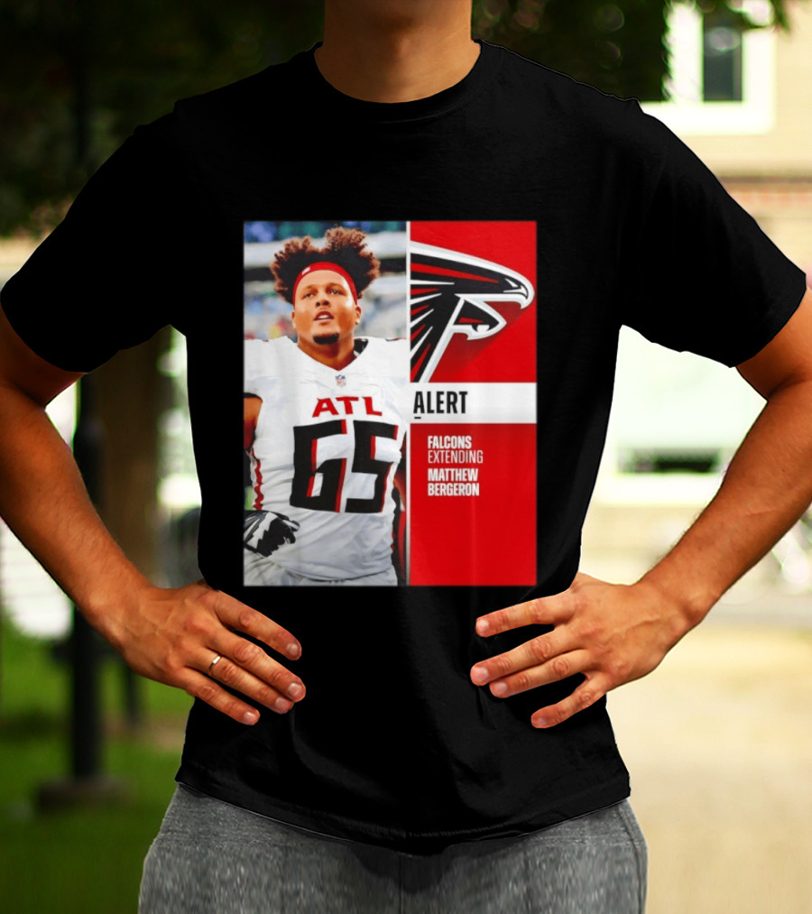Atlanta Alert Falcons Extending Matthew Bergeron 2026 Season T-Shirt