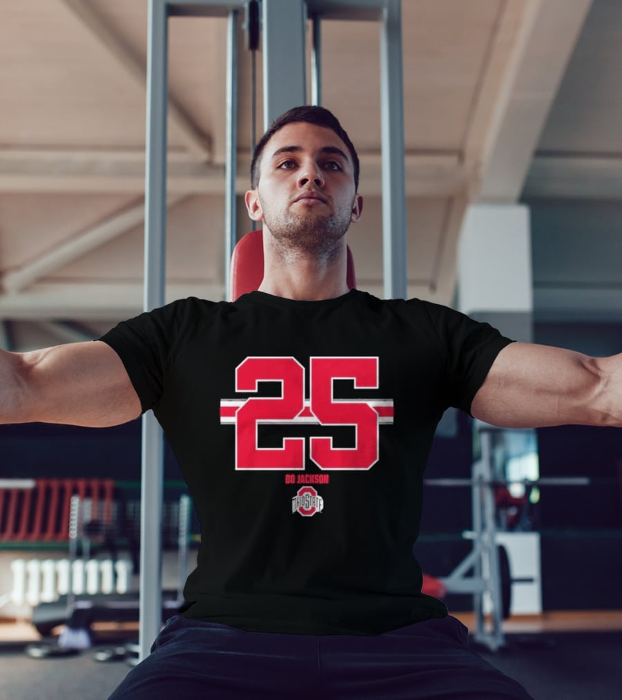 Ohio State Buckeyes Bo Jackson 25 Jersey T-Shirt