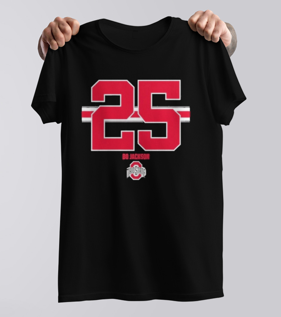 Ohio State Buckeyes Bo Jackson 25 Jersey T-Shirt