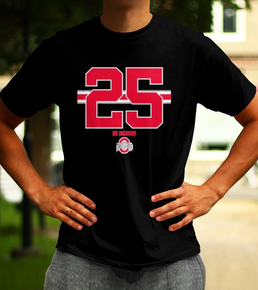 Ohio State Buckeyes Bo Jackson 25 Jersey T-Shirt