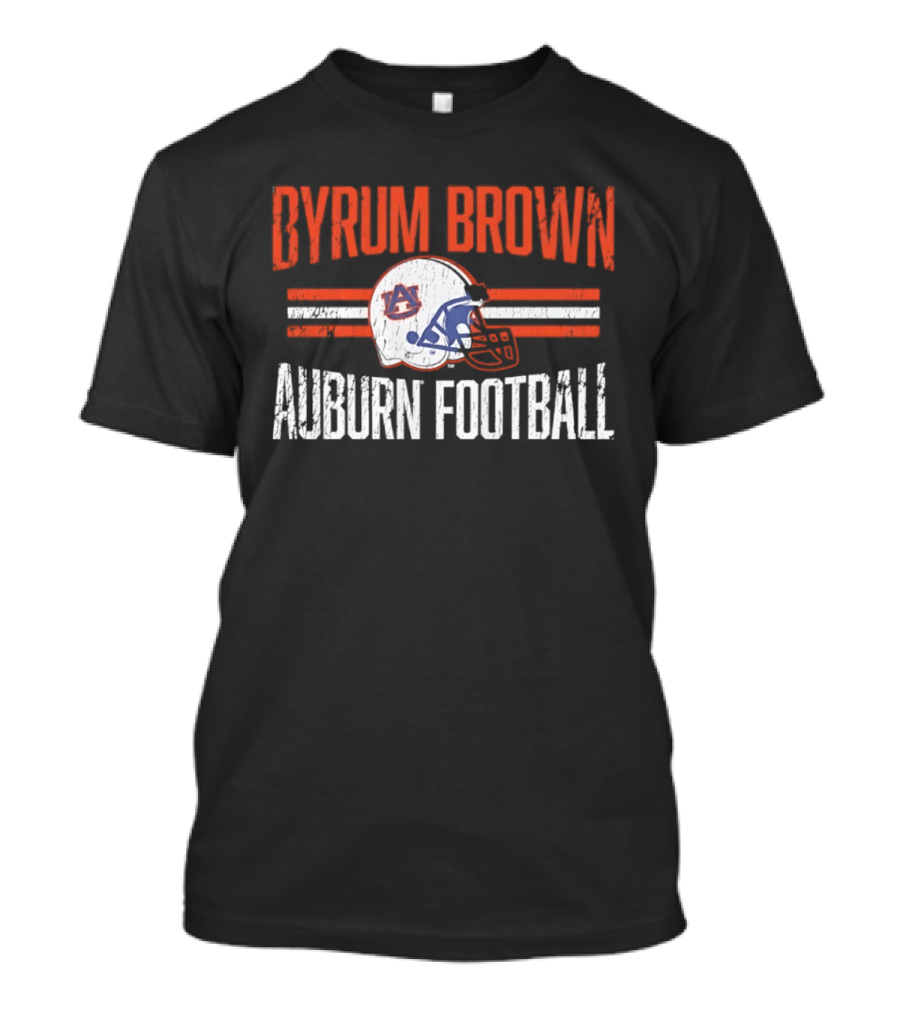 Byrum Brown Auburn Football NCAA Tigers Helmet Hero T-Shirt