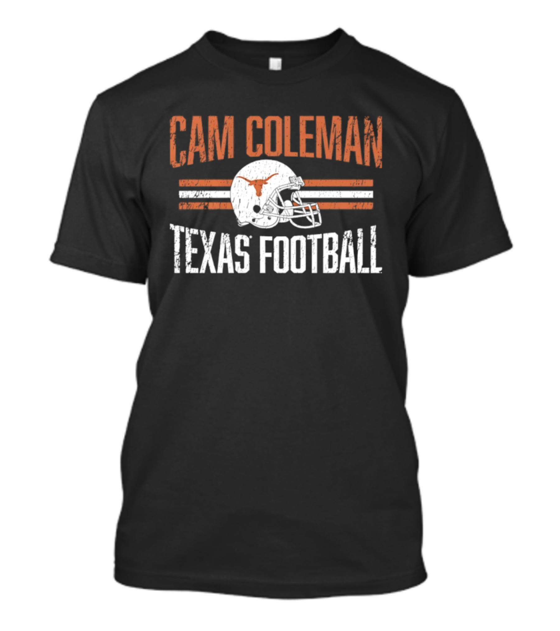 Cam Coleman Texas Longhorns NCAA Football Helmet Hero Texas Football T-Shirt