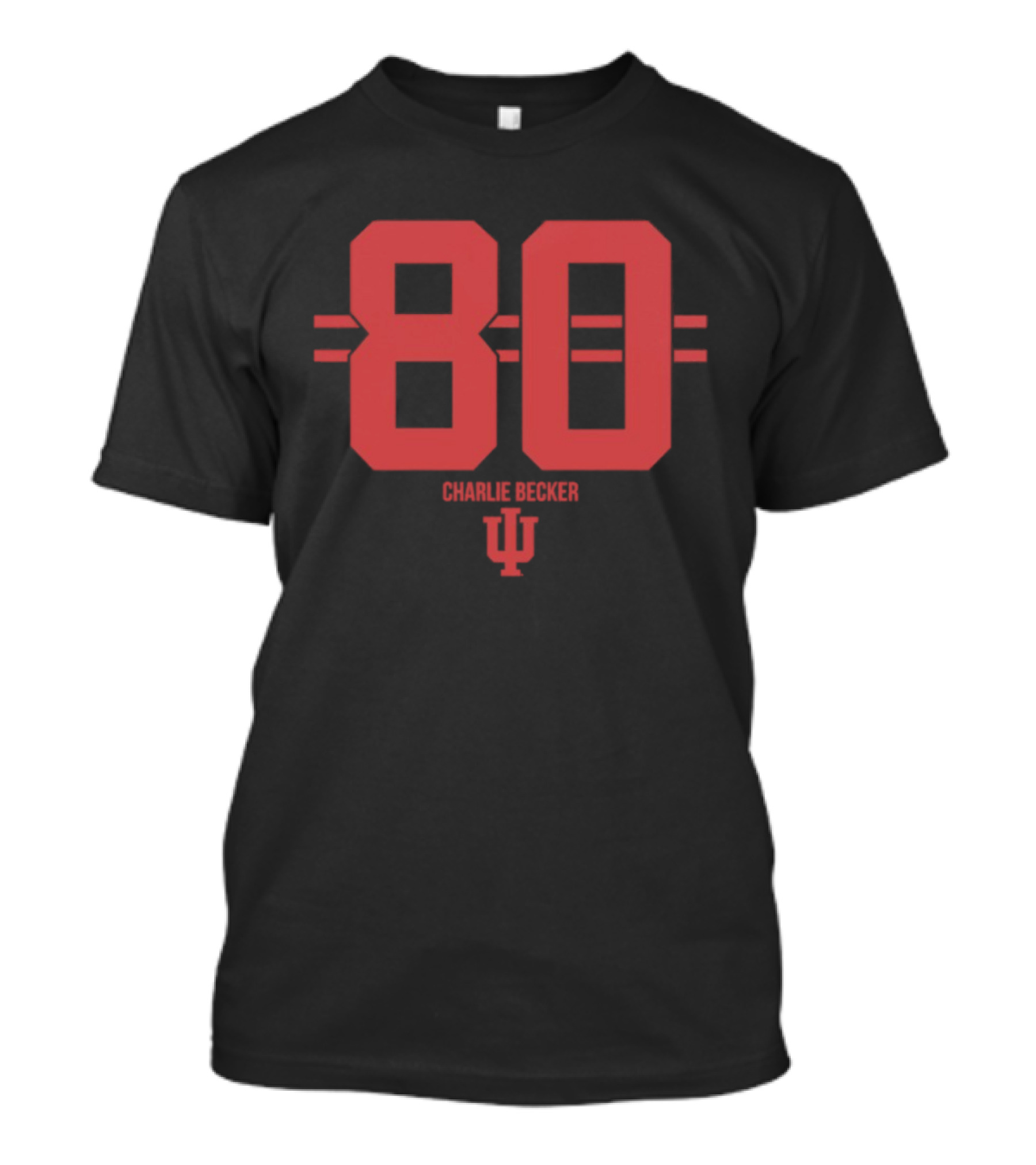 Charlie Becker 80 Indiana Hoosiers NCAA Football IU T-Shirt
