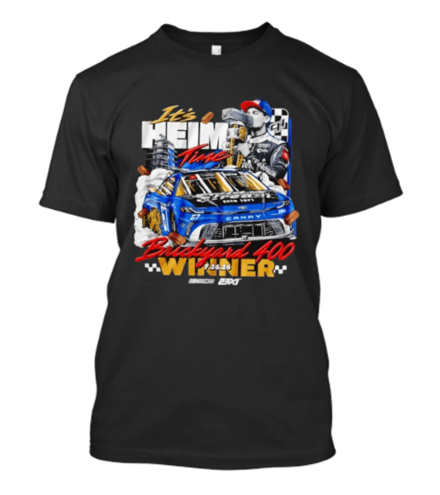 Heim Time Corey Heim 23XI Racing Brickyard 400 Winner 2026 T-Shirt