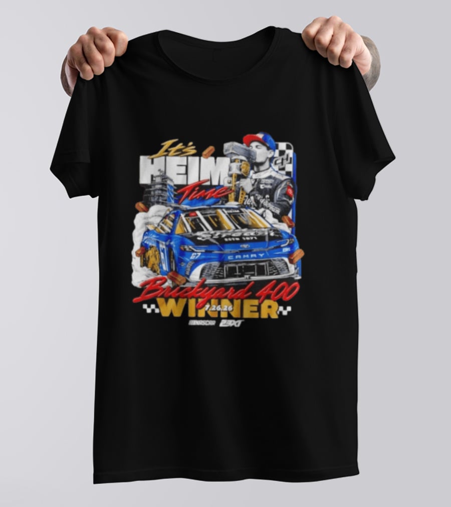 Heim Time Corey Heim 23XI Racing Brickyard 400 Winner 2026 T-Shirt