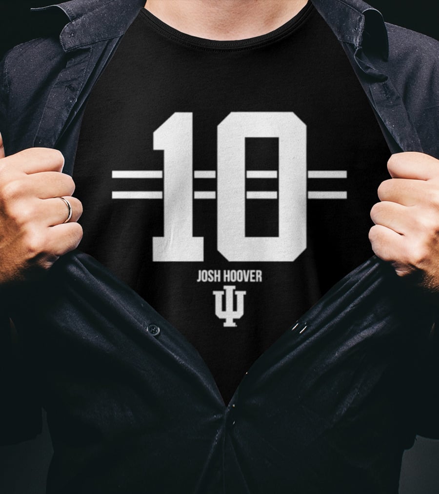 Josh Hoover 10 Indiana Hoosiers NCAA Football IU T-Shirt