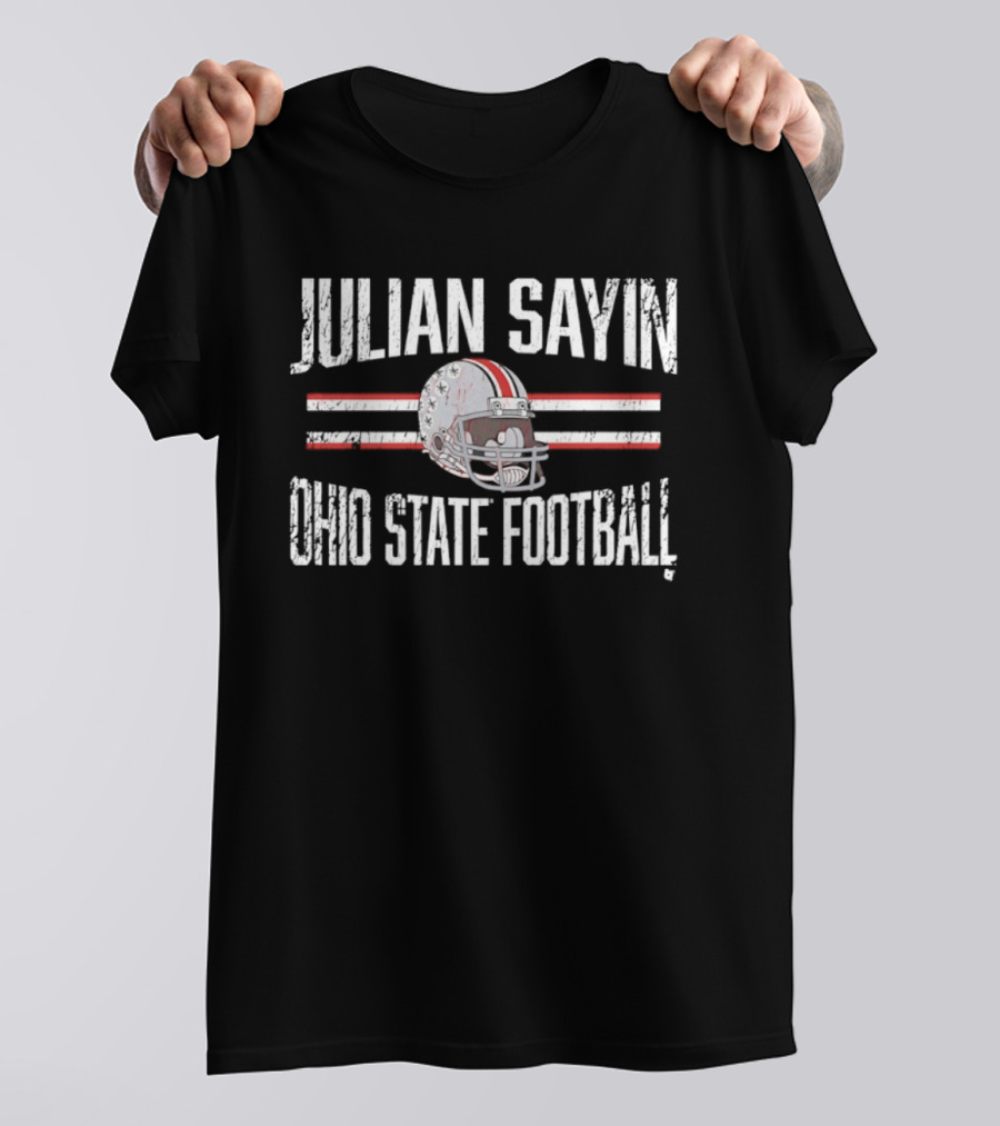 Julian Sayin Ohio State Football Helmet T-Shirt