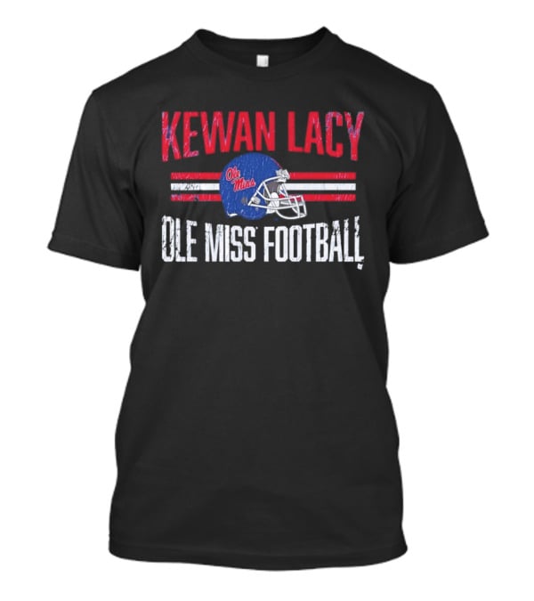 Kewan Lacy Ole Miss Football Rebels Helmet Hero T-Shirt
