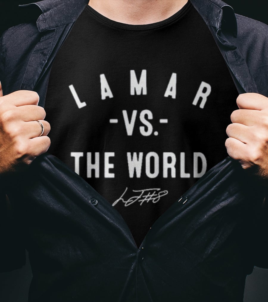 Lamar Vs The World Baltimore Ravens Football LJF8 T-Shirt