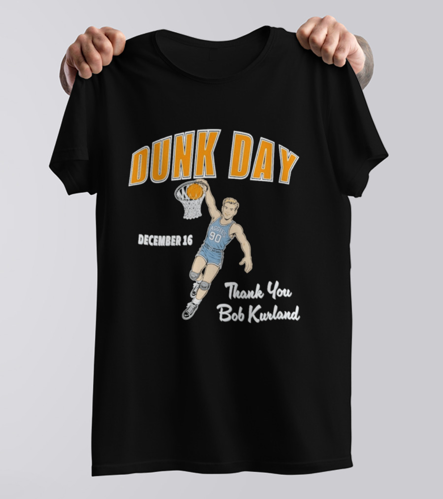 Dunk Day December 16 Thank You Bob Kurland Basketball Aggies 90 T-Shirt