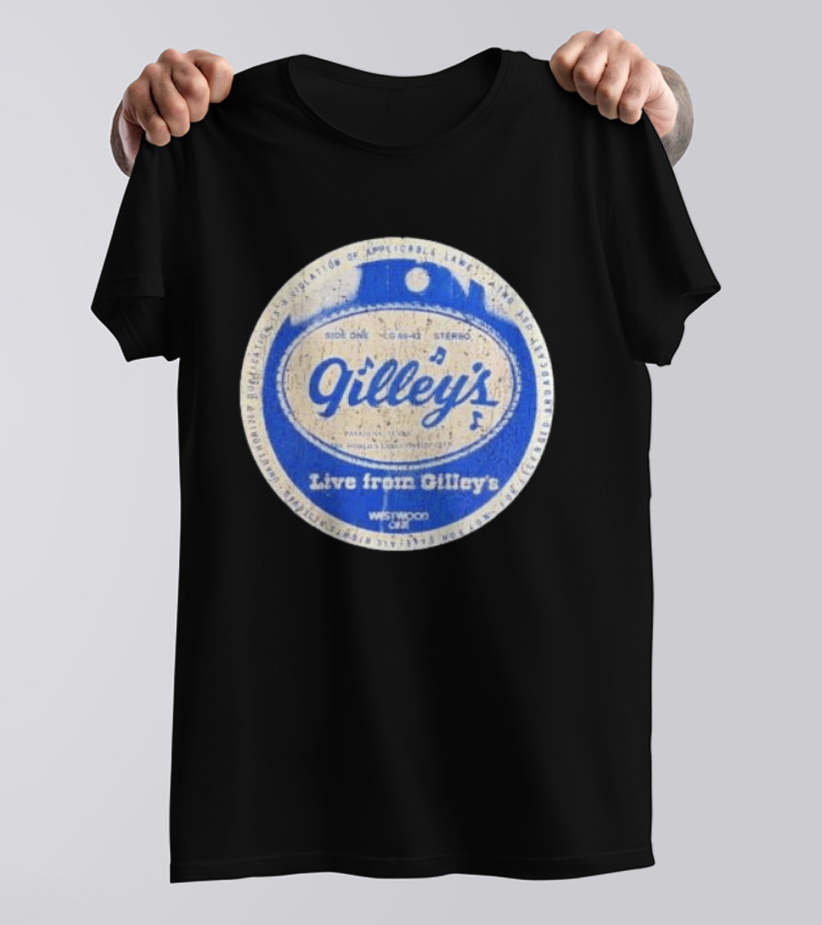 Live From Gilley's Pasadena Texas Side One LC 8642 Stereo Westwood One Nite Club T-Shirt