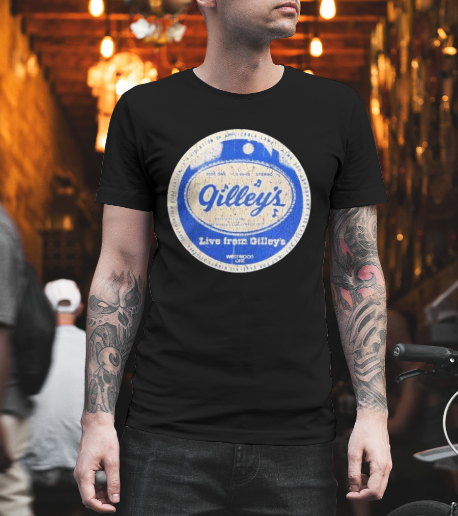 Live From Gilley's Pasadena Texas Side One LC 8642 Stereo Westwood One Nite Club T-Shirt