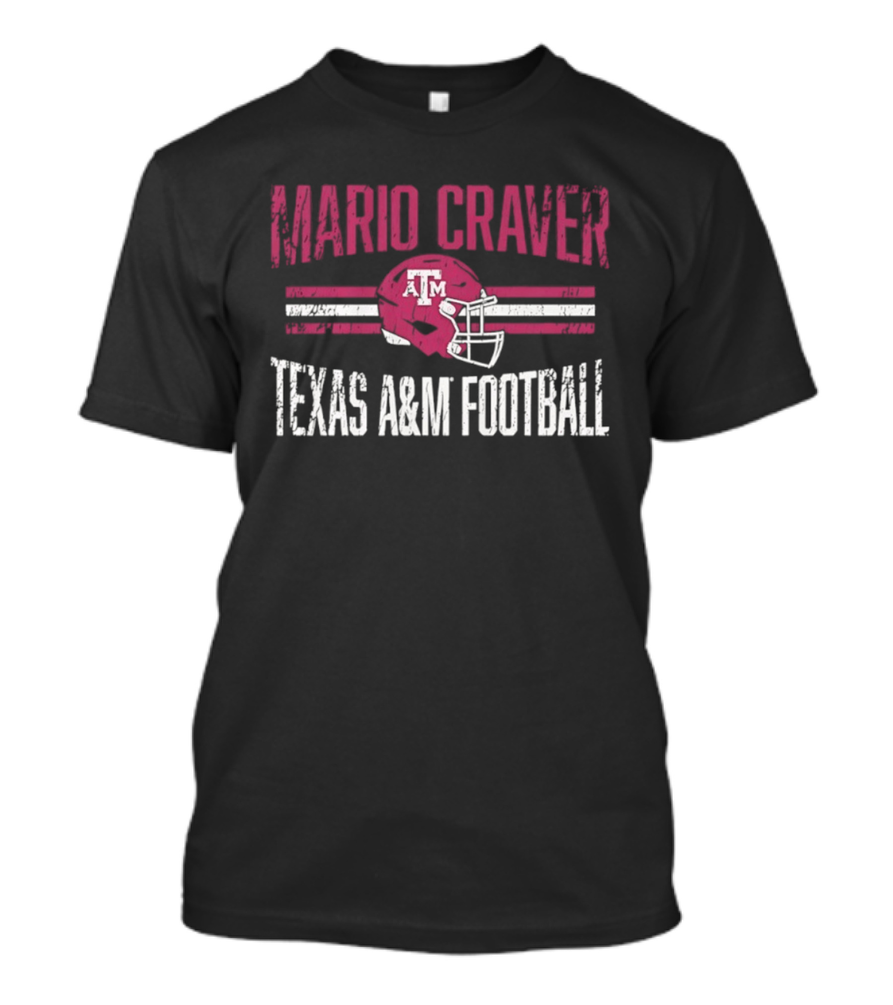 Mario Craver Texas A&M Aggies NCAA Football Helmet Hero T-Shirt