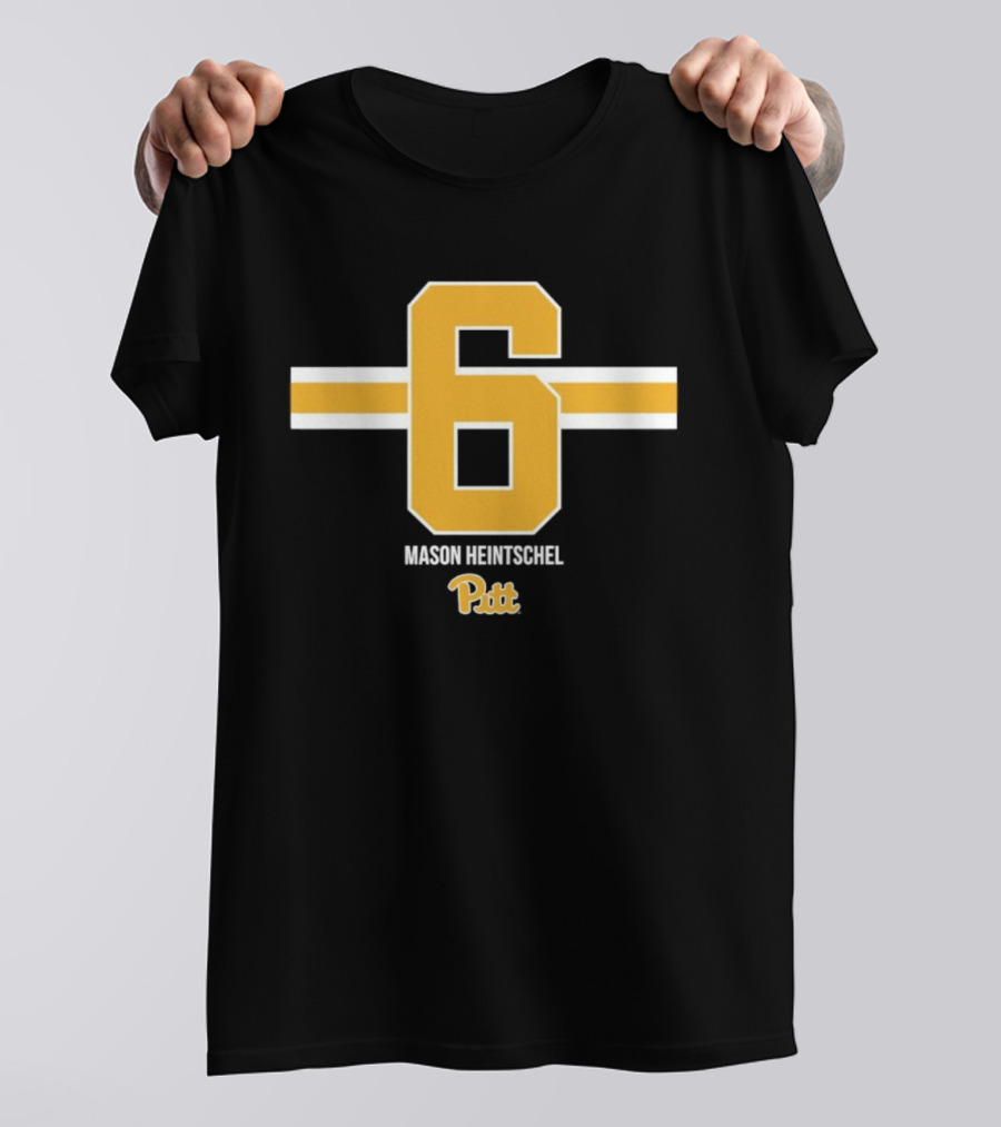 Mason Heintschel 6 Pitt Panthers NCAA Football T-Shirt