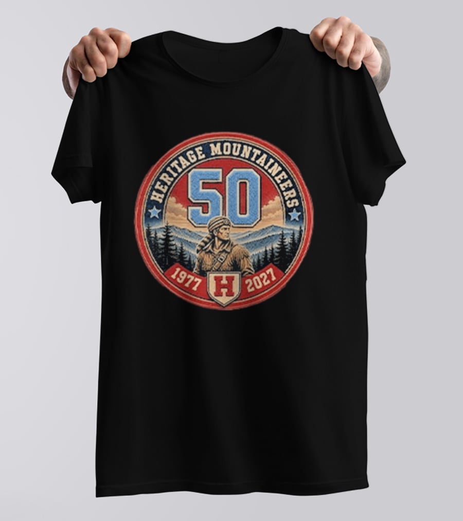 Heritage Mountaineers 50 1977 2027 Anniversary T-Shirt