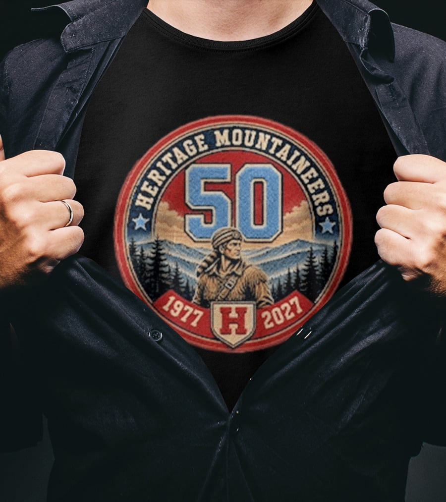 Heritage Mountaineers 50 1977 2027 Anniversary T-Shirt