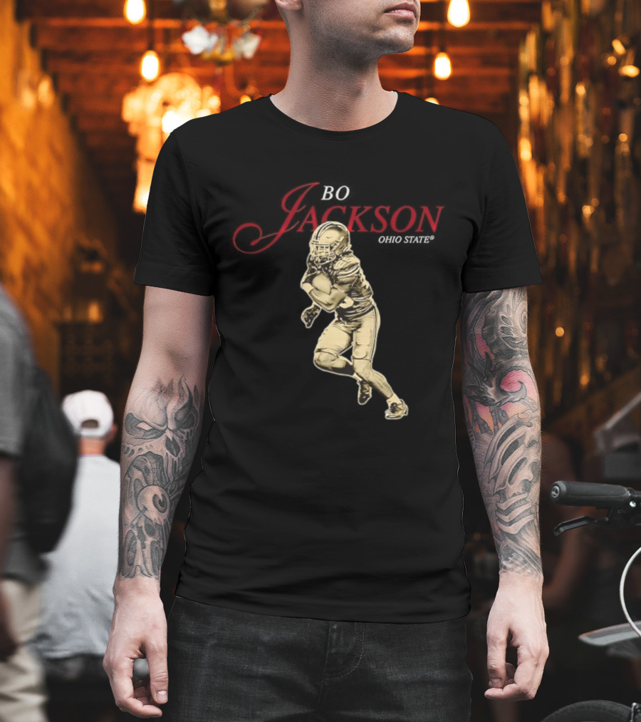 Ohio State NCAA Football Bo Jackson Legacy Pose Star T-Shirt