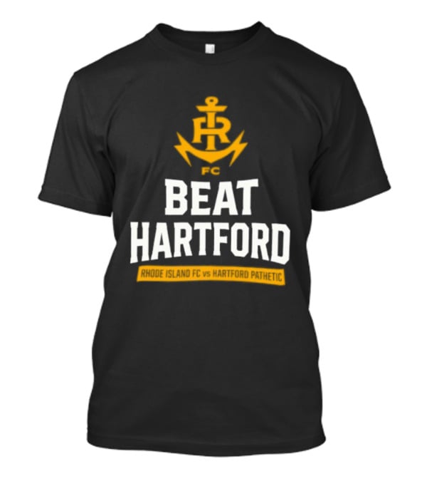 Rhode Island FC Beat Hartford Anchor Icon Above T-Shirt