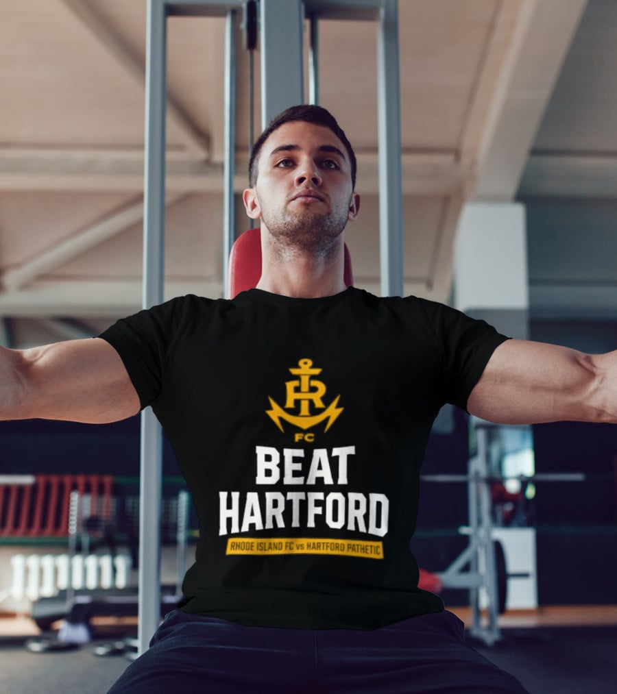 Rhode Island FC Beat Hartford Anchor Icon Above T-Shirt