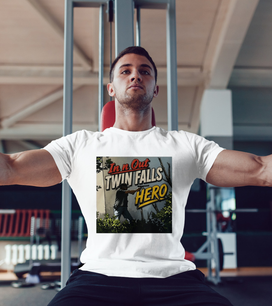 In N Out Twin Falls Hero 2026 Action Scene T-Shirt