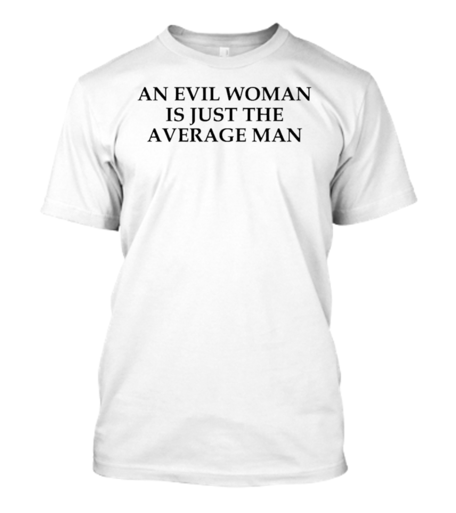 An Evil Woman Is Just The Average Man Phrase T-Shirt