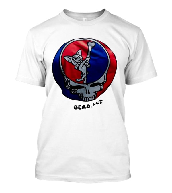 El Paso Dead.Net Skull With French Bulldog And Bone T-Shirt