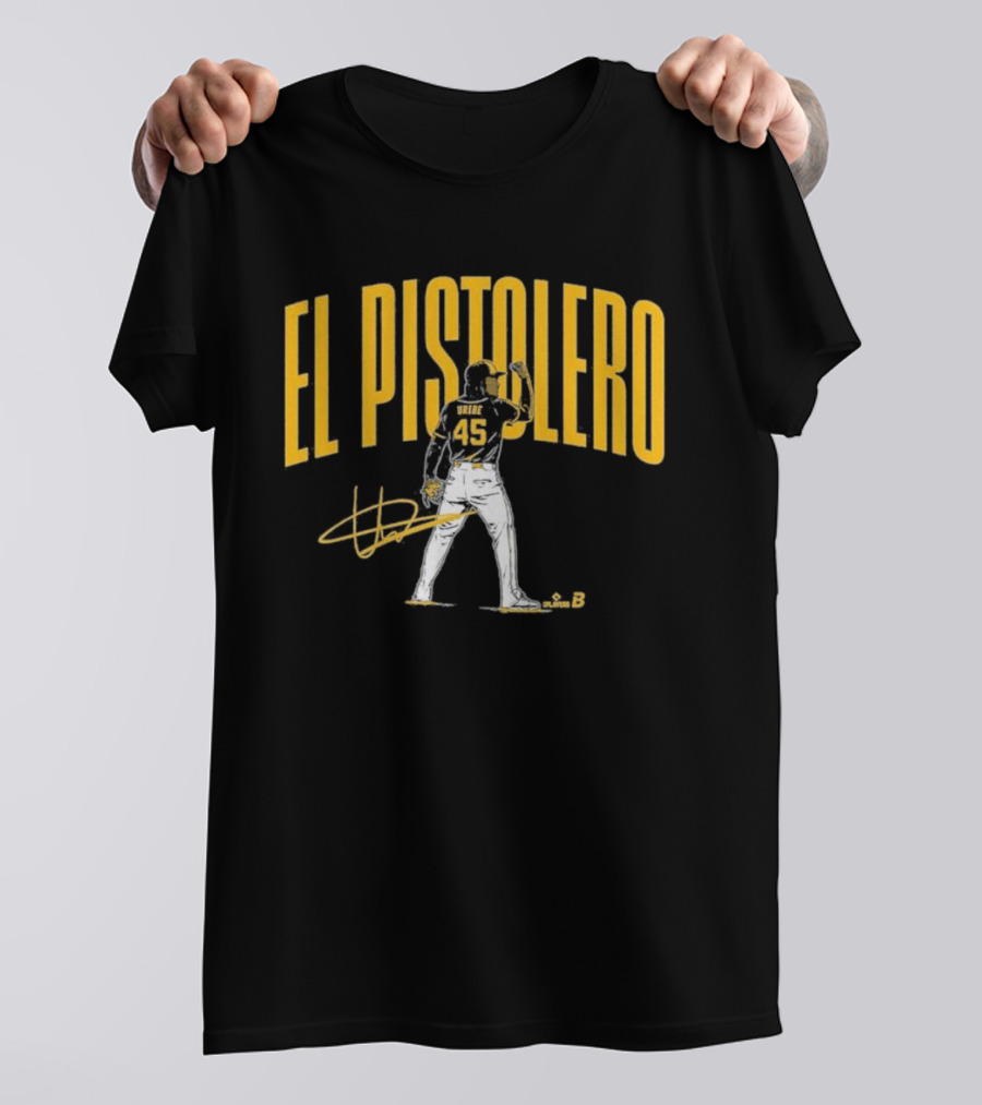 El Pistolero Abner Uribe 45 Signature Baseball Player T-Shirt