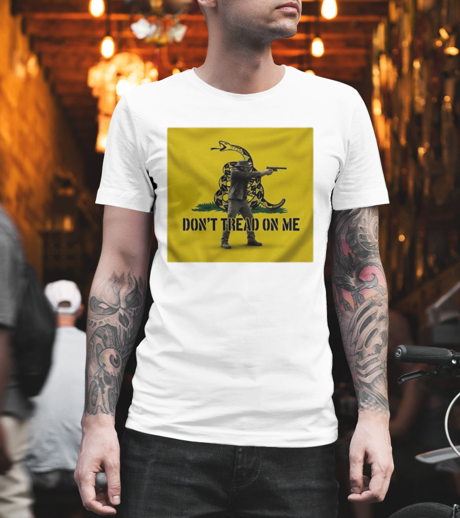 Jordan Salinas Don't Tread On Me Gadsden Flag Cowboy Gun T-Shirt