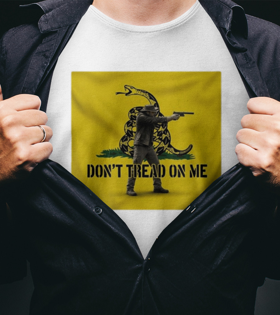 Jordan Salinas Don't Tread On Me Gadsden Flag Cowboy Gun T-Shirt