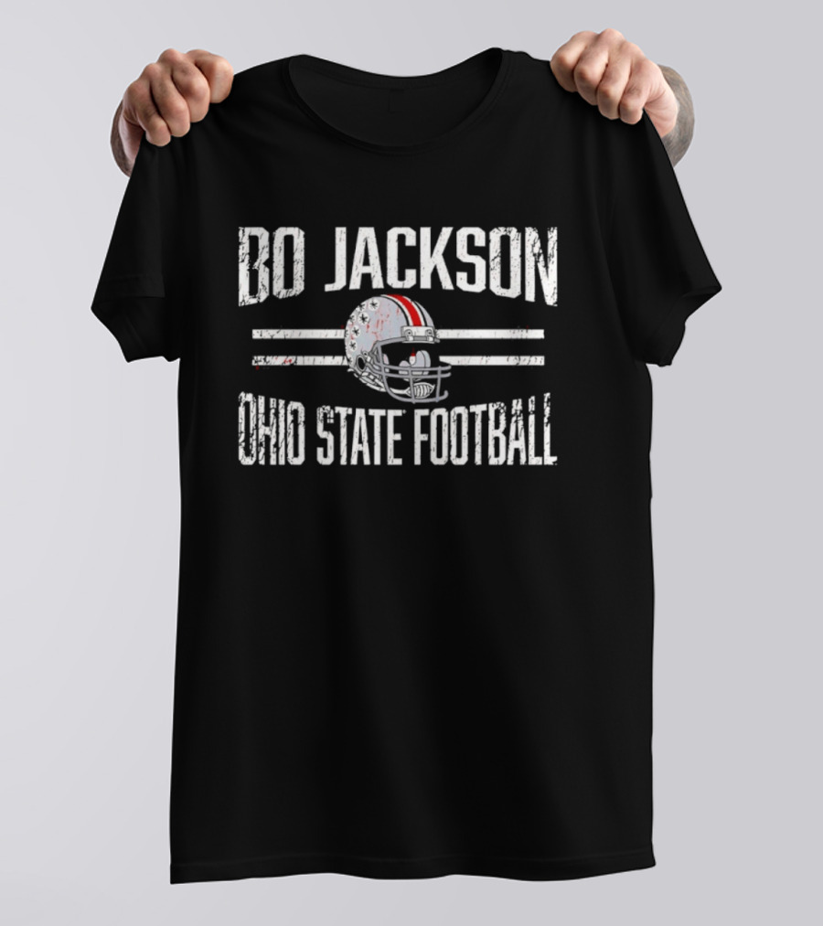 Bo Jackson Ohio State Football Helmet Hero NCAA T-Shirt