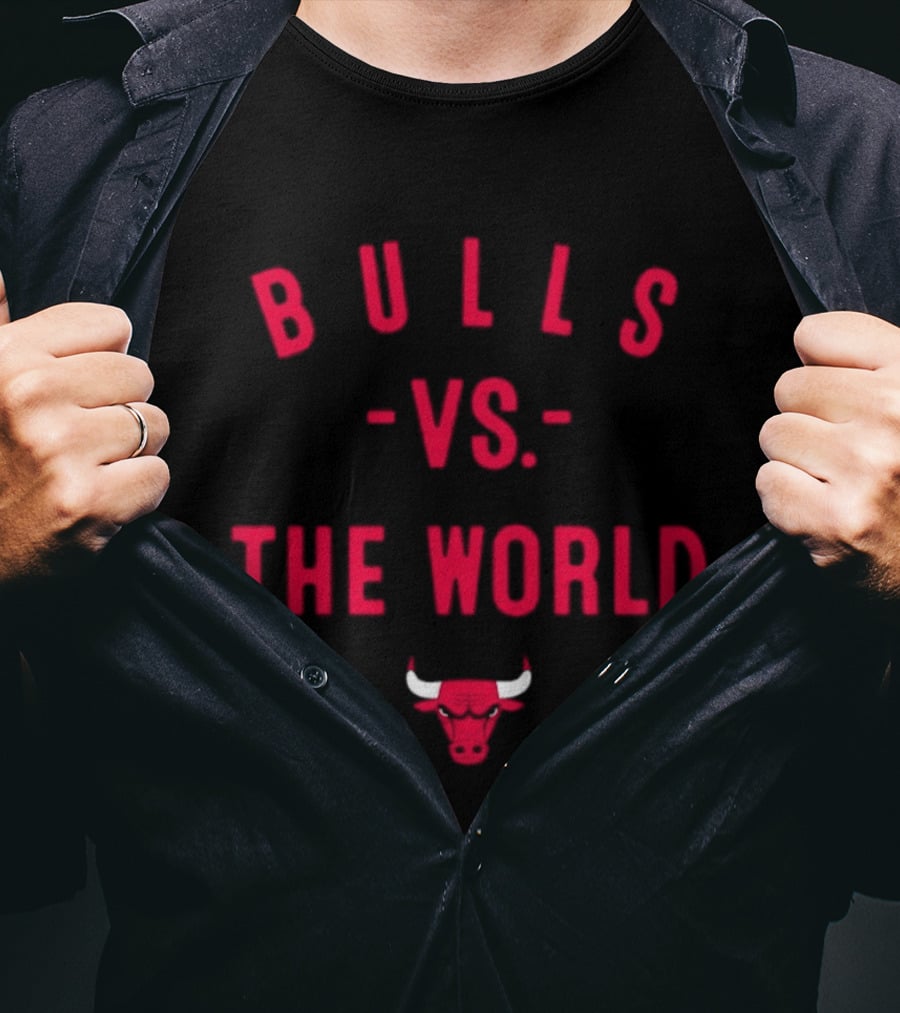 Chicago Bulls Vs The World NBA 2026 Bulls Face Nowbes T-Shirt