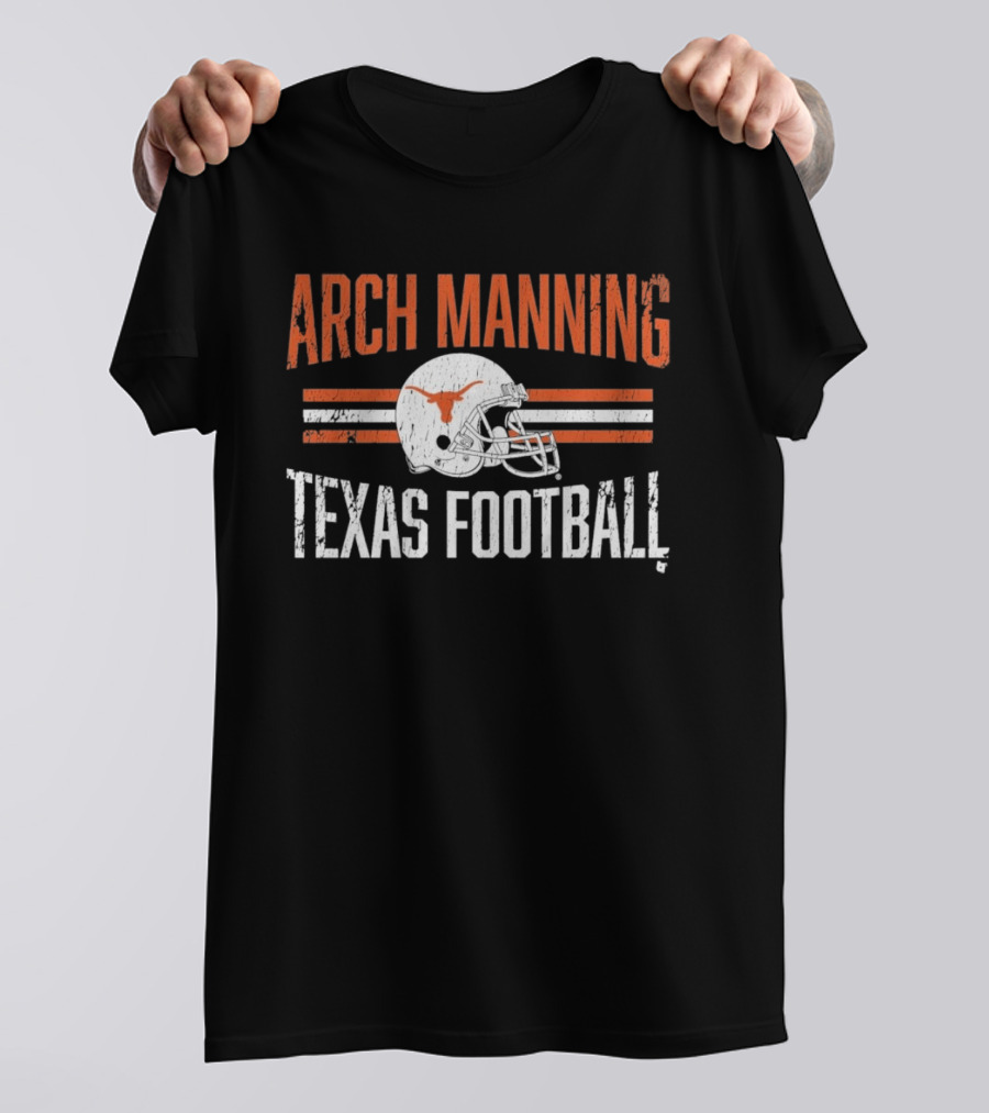 Texas Longhorns Arch Manning Football Helmet Hero T-Shirt