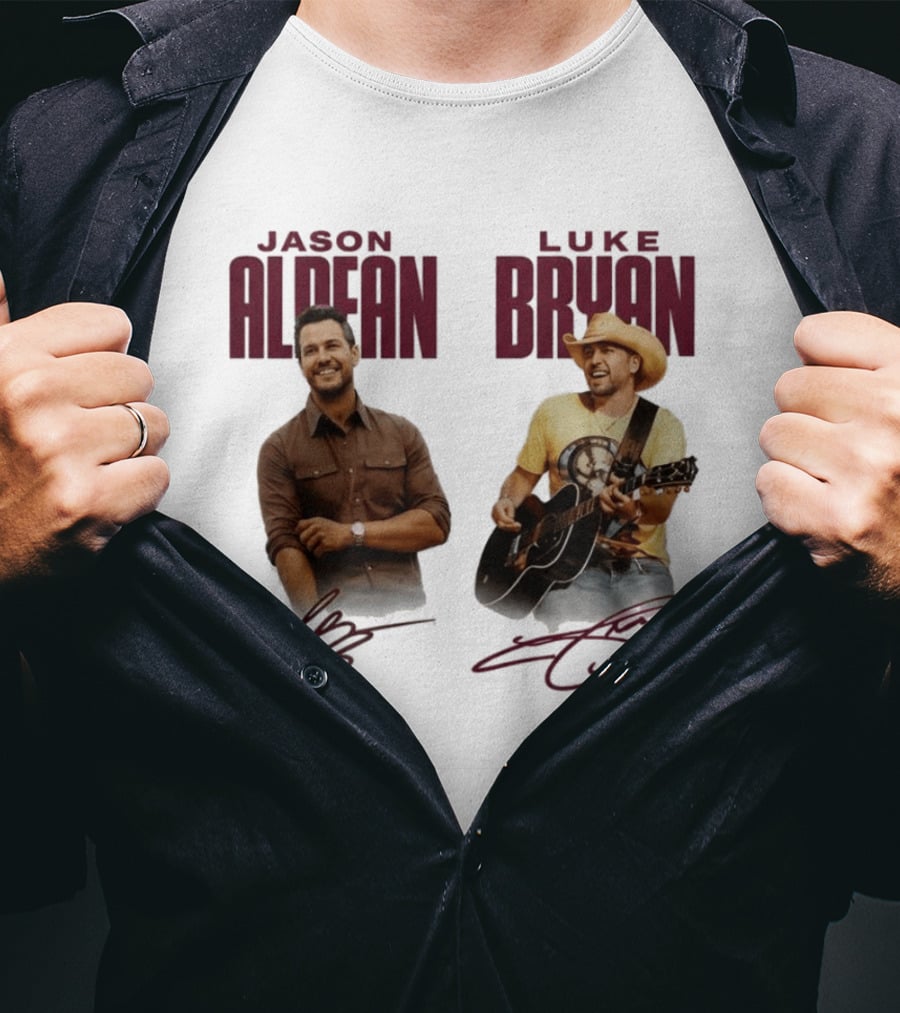 Montana Grizzlies Jason Aldean Luke Bryan Collaboration T-Shirt