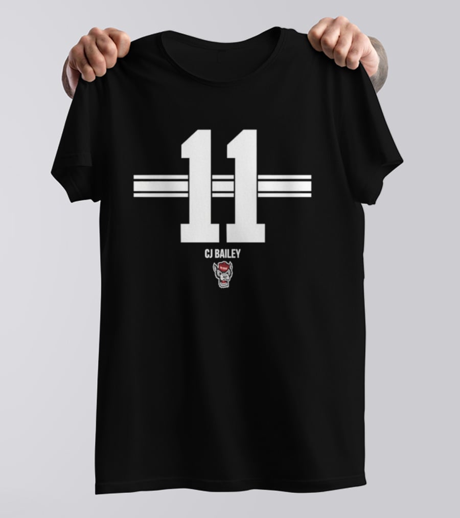 CJ Bailey 11 NC State Wolfpack NCAA Football T-Shirt