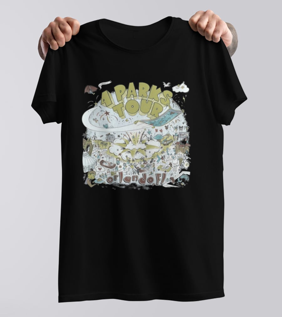 Dookie 4 Parks Tour Orlando FL Colorful Adventure T-Shirt