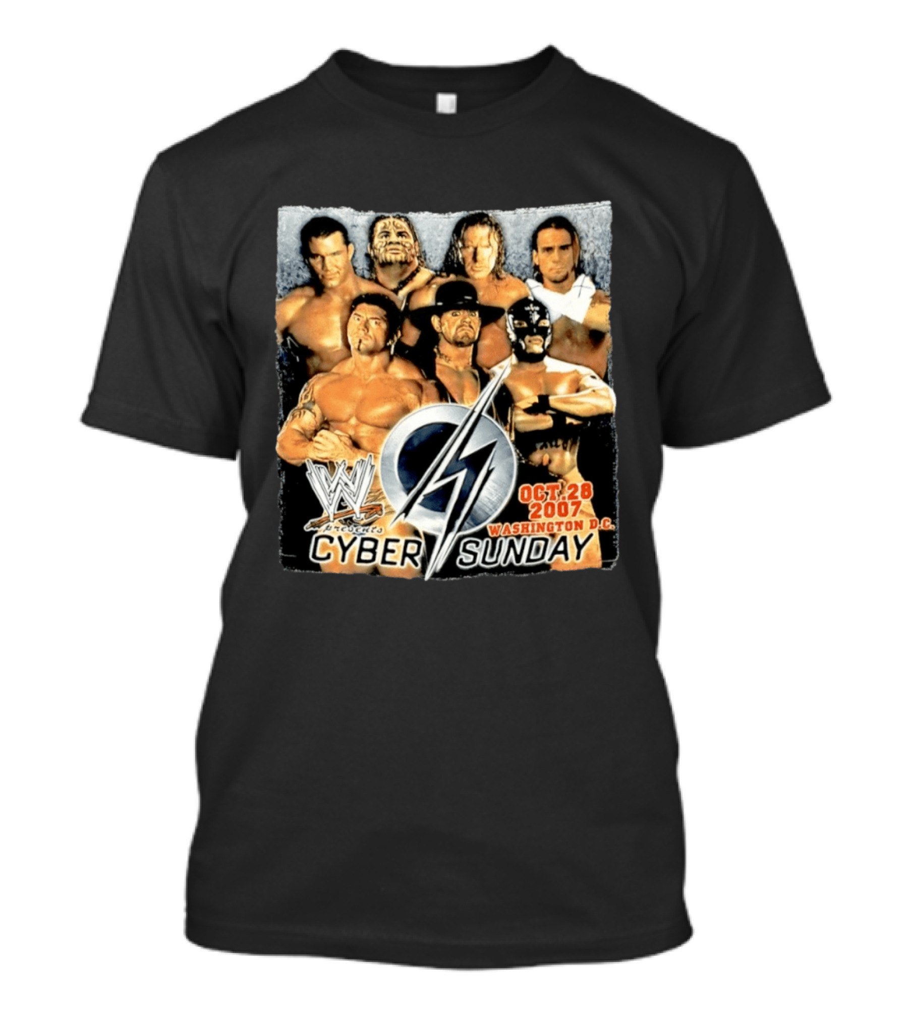 WWE Presents Cyber Sunday Oct 28 2007 Washington DC T-Shirt