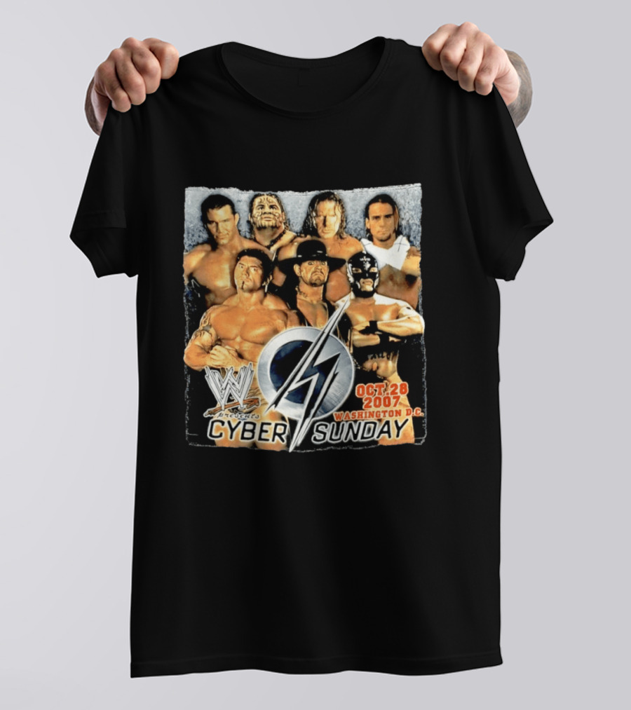 WWE Presents Cyber Sunday Oct 28 2007 Washington DC T-Shirt