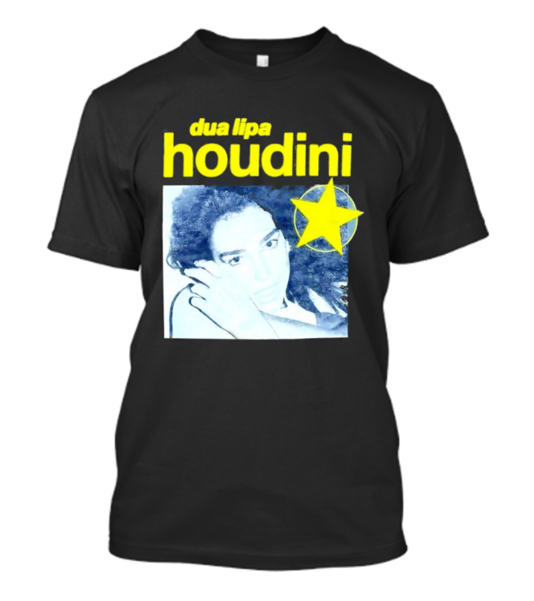 Dua Lipa Houdini Pop Music Radical Optimism Yellow Star T-Shirt